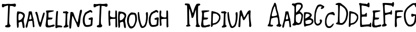 TravelingThrough Medium font