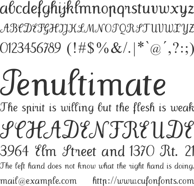 Wenceslas font preview