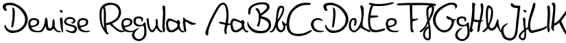 Denise Regular font