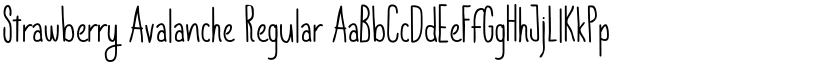Strawberry Avalanche Regular font