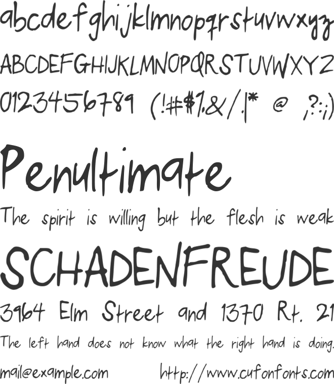 KelvinPrint font preview