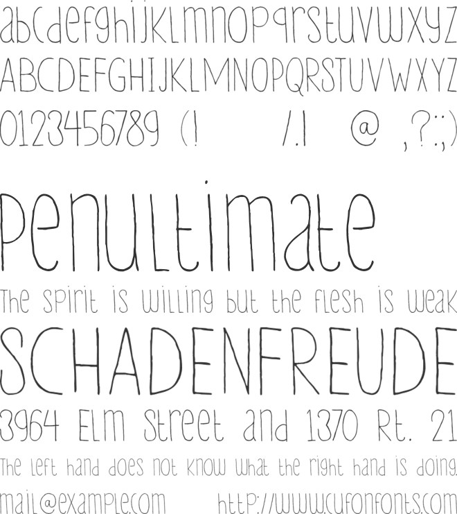 DK Lampion font preview