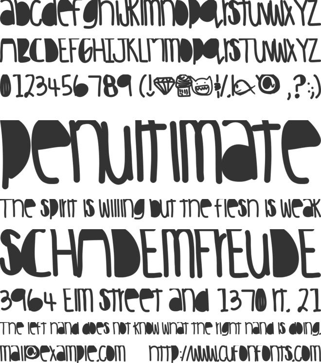 HakunaMatata font preview