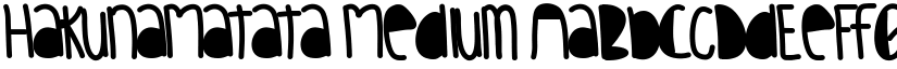 HakunaMatata Medium font