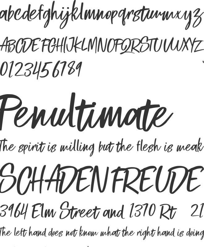 Strike Destiny font preview