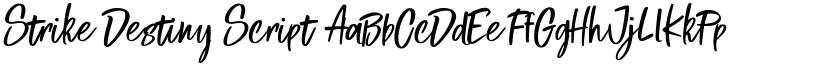 Strike Destiny Script font