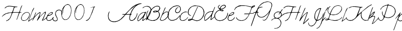 Holmes001 font