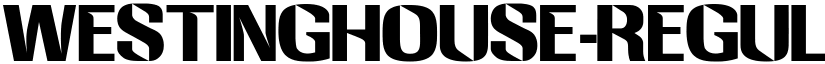 Westinghouse-Regular Westinghouse font