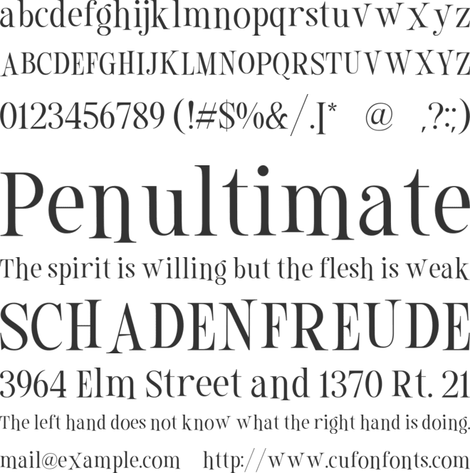 Lhont Down font preview