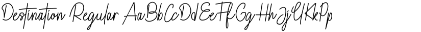 Destination Regular font