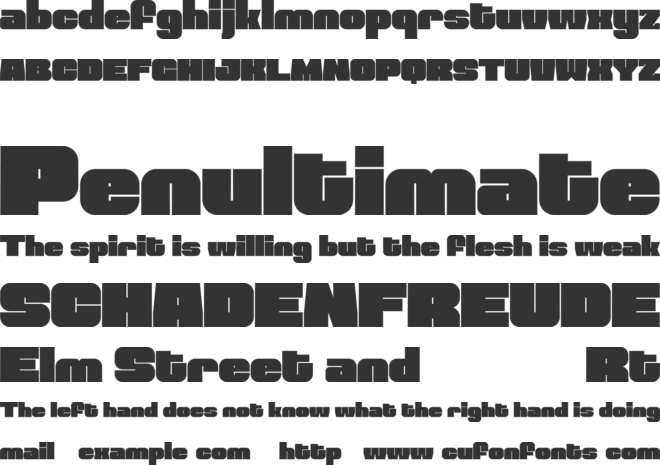 Rock Radio font preview