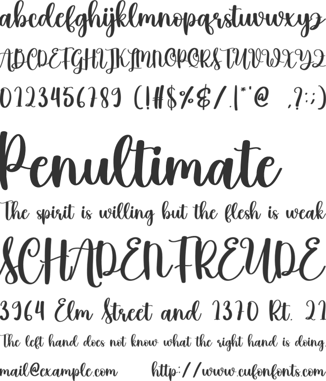 Saturnus font preview