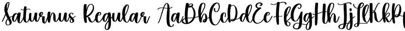 Saturnus Regular font