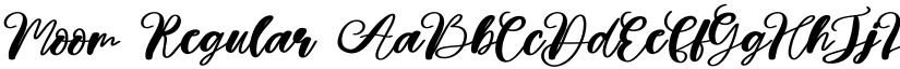 Moom Regular font