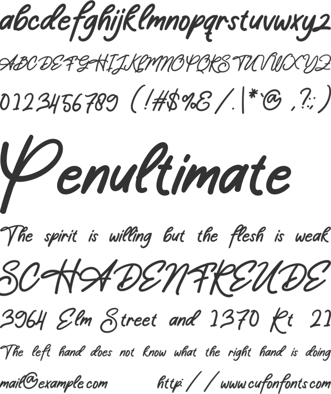 Amstelveen font preview