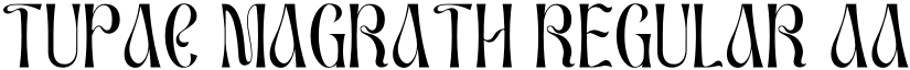 TUPAC MAGRATH Regular font