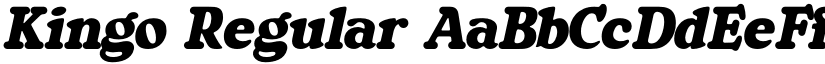 Kingo Regular font