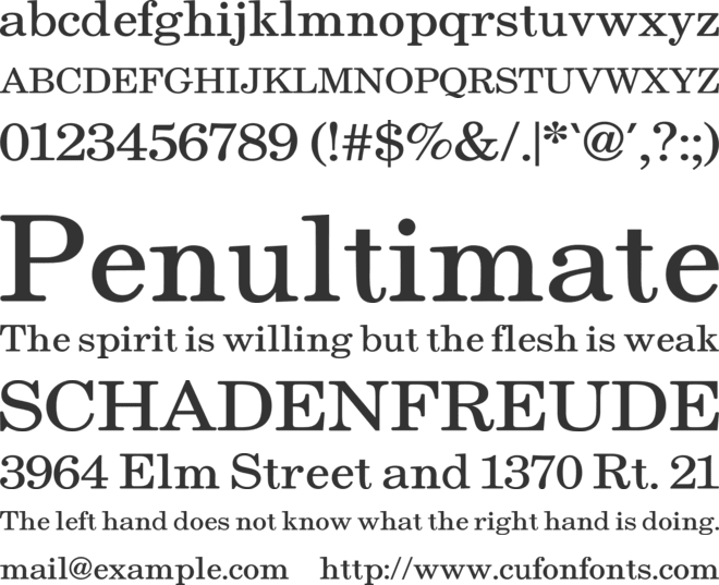 Molin font preview