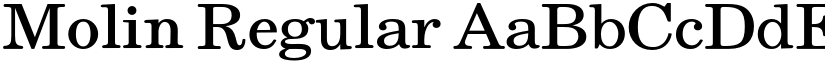Molin Regular font