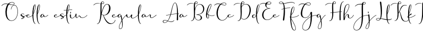 Osella estin Regular font