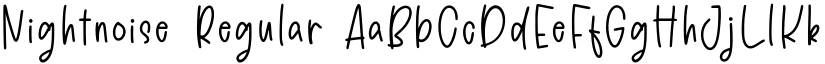 Nightnoise font download
