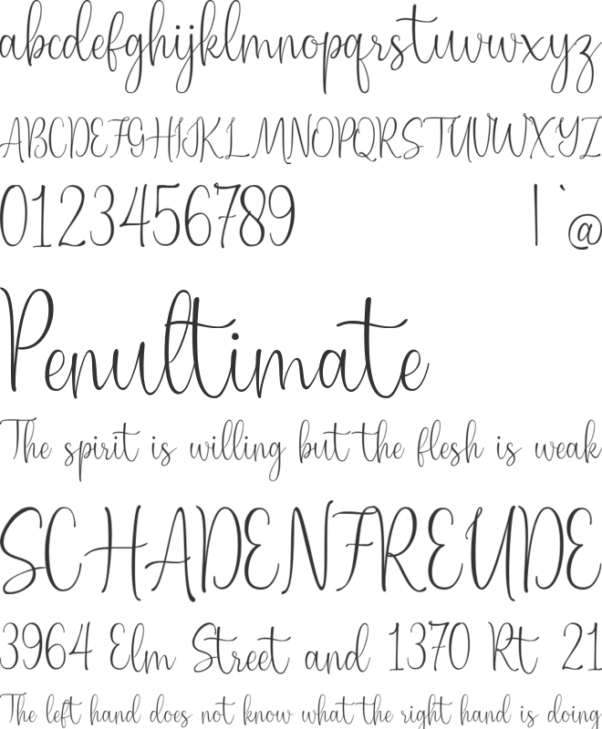 Cahaya Surya font preview