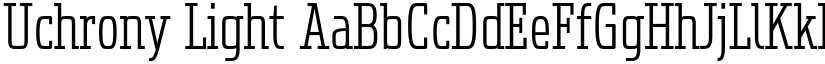 Uchrony Light font