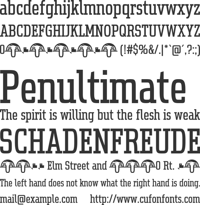 Uchrony font preview