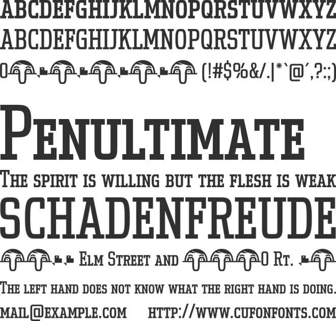 Uchrony SC font preview