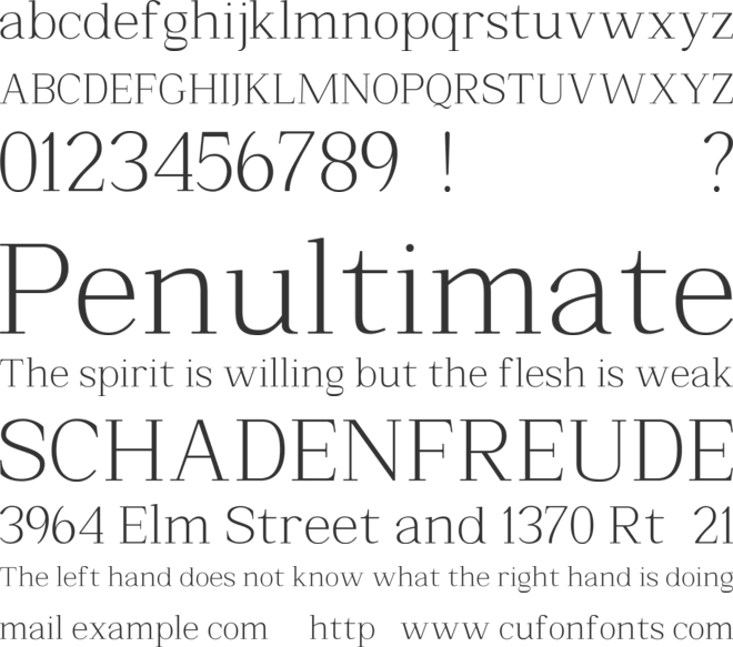 Castego font preview