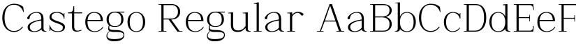 Castego Regular font