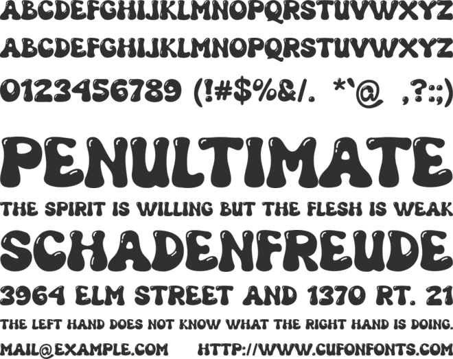 Grooven font preview