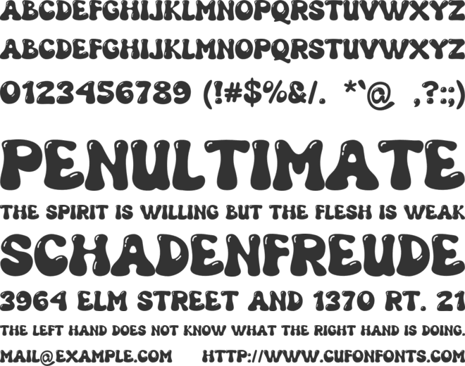 Grooven font preview