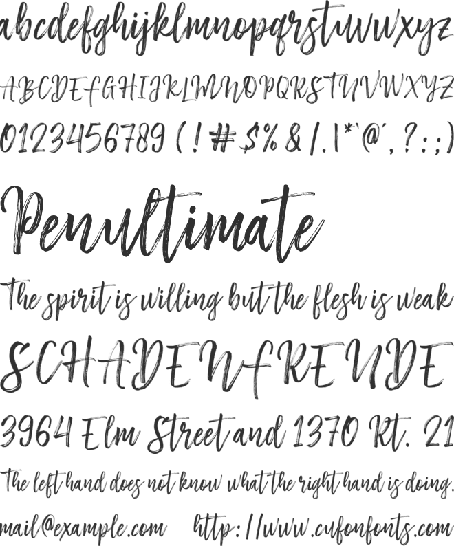 Horbelly font preview