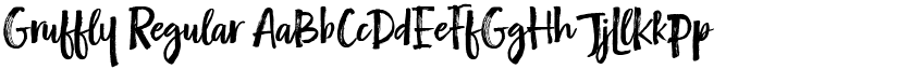 Gruffly Regular font