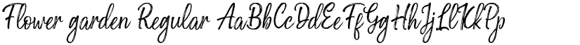 Flower garden Regular font