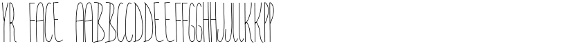YR FACE font