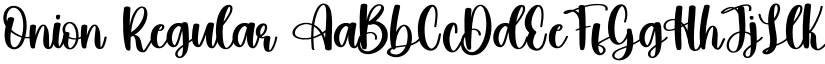 Onion Regular font