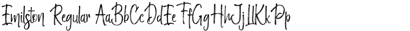 Emilston Regular font