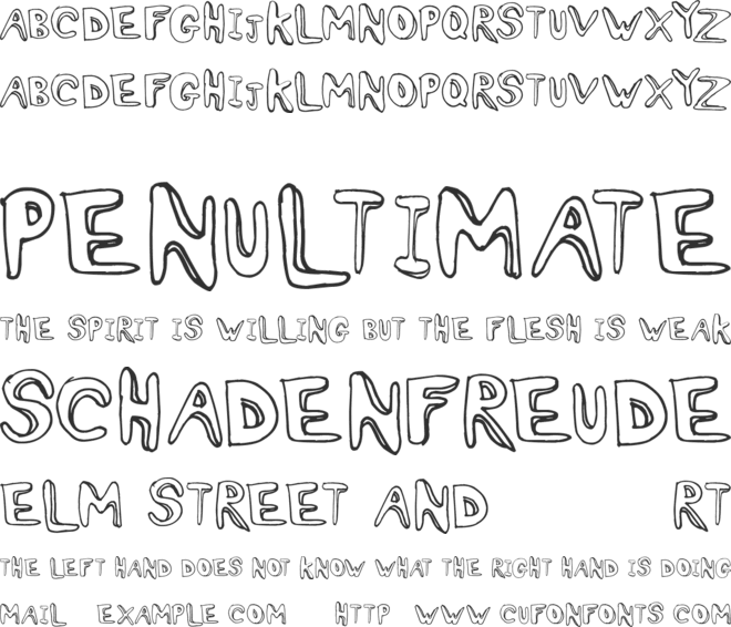 Oh Ashy font preview
