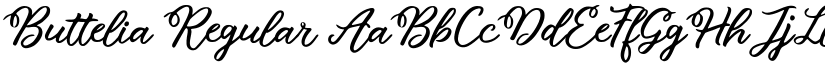 Buttelia Regular font