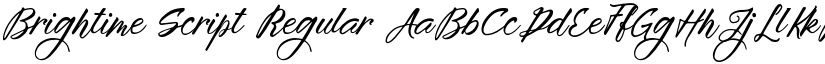 Brightime Script Regular font