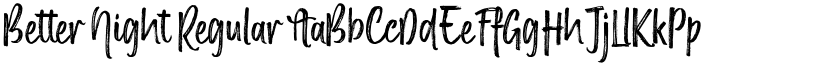 Better Night font download