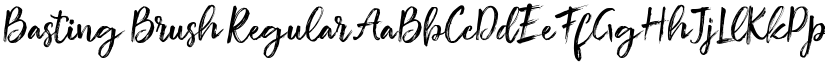 Basting Brush Regular font