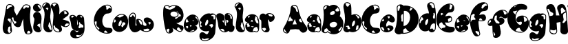 Milky Cow Regular font