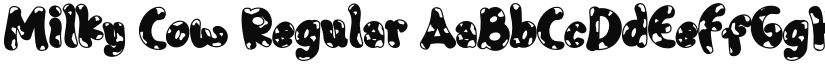 Milky Cow font download