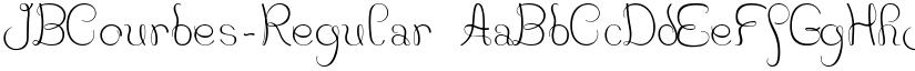 JB Courbes font download