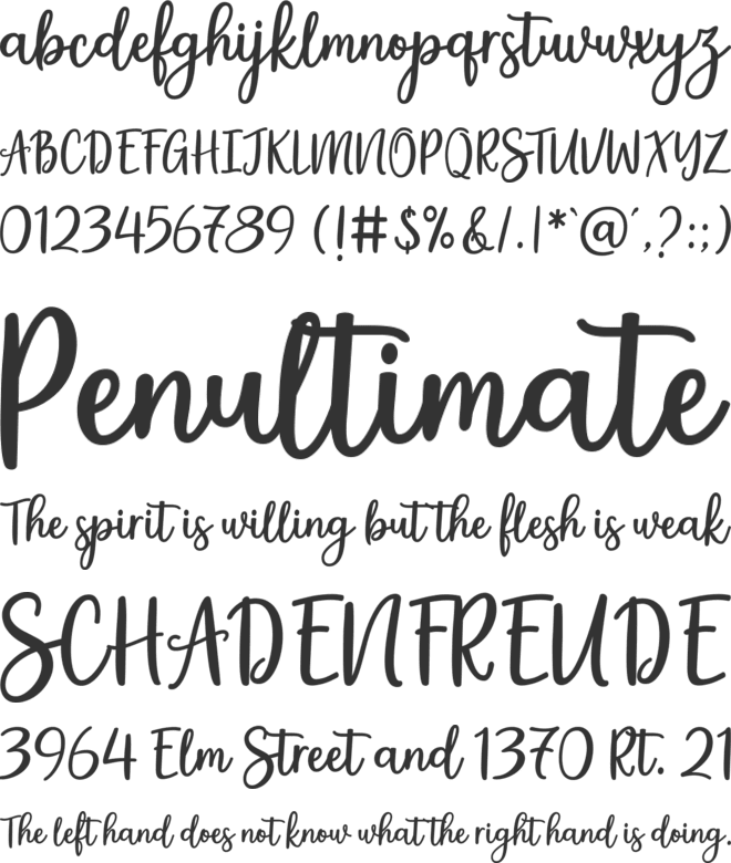 Love Style font preview