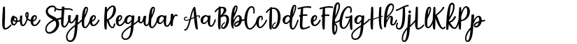 Love Style Regular font