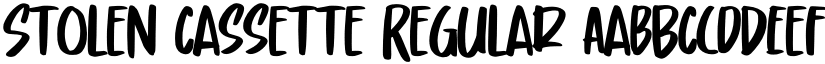 Stolen Cassette Regular font